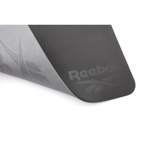 Мат для фитнеса  Reebok RAYG-11042BKGR Black-Gray - фото №2