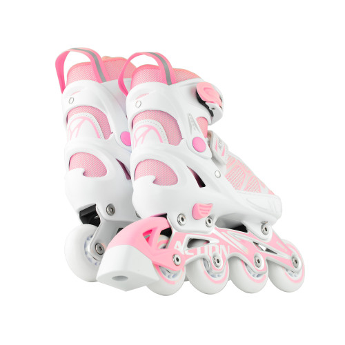Роликовые коньки  Action 2 в 1 Riply/Pink/29-32 - фото №3