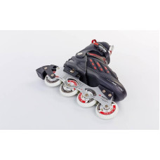 Роликовые коньки KEPAI р.L/38-41, SS-CHIN-F1-S9 38-41 че/кр