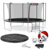 Купити Батут  Hop-Sport 14FT 427 см black/green з внутрішньою сіткою у Києві - фото №1