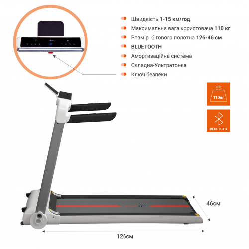 Беговая дорожка  EnergyFIT EF-U3 - фото №2