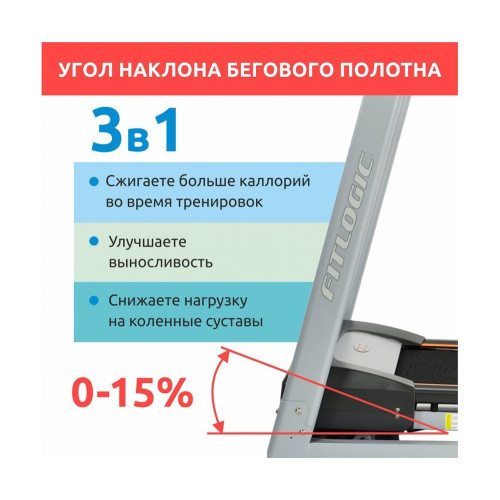 Беговая дорожка  FitLogic Journey T1402B - фото №4