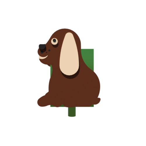 Детский игровой комплекс  Kidigo Детская урна Собачка - фото №2