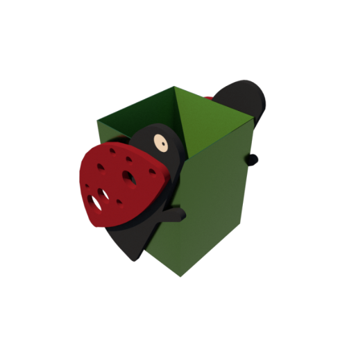Детский игровой комплекс  Kidigo Детская урна Божья коровка - фото №2