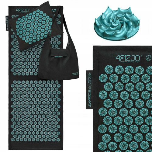 Купити Мат для акупунктури  4FIZJO Eco Mat XL Аплікатор Кузнєцова Black/Blue у Києві - фото №1