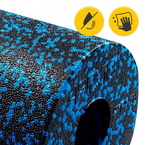 Массажный ролик  4FIZJO EPP PRO+ 45 x 14.5 см Black/Blue - фото №2