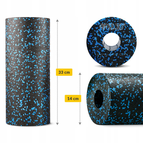 Масажний ролик  4FIZJO EPP PRO+ 33 x 14 см Black/Blue - фото №2
