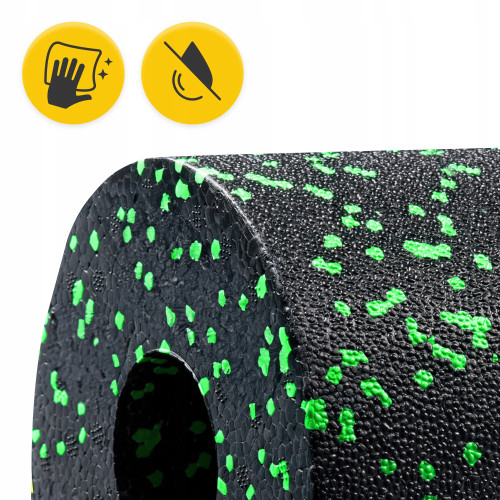 Массажный ролик  4FIZJO Mini Foam Roller 15 x 5.3 см Black/Green - фото №2