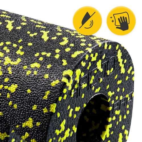 Массажный ролик  4FIZJO EPP PRO+ 45 x 14.5 см Black/Yellow - фото №7