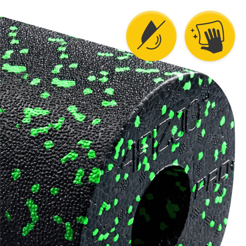 Массажный ролик  4FIZJO EPP PRO+ 45 x 14.5 см Black/Green - фото №5