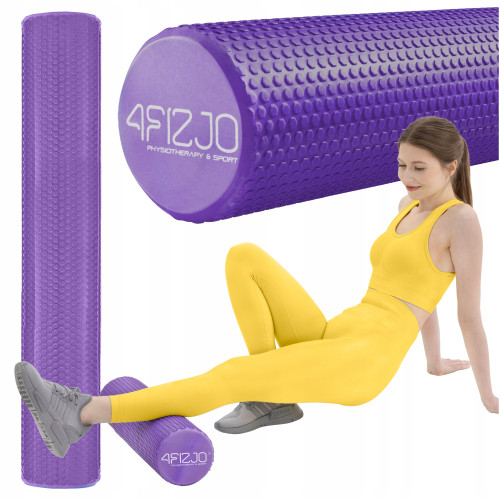 Купить Массажный ролик  4FIZJO CARE + EVA 90 x 15 см Purple  в Киеве - фото №1