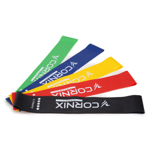 Резинка для фитнеса  Cornix Mini Power Band набор 5 шт 1-20 кг XR-0045 - фото №6