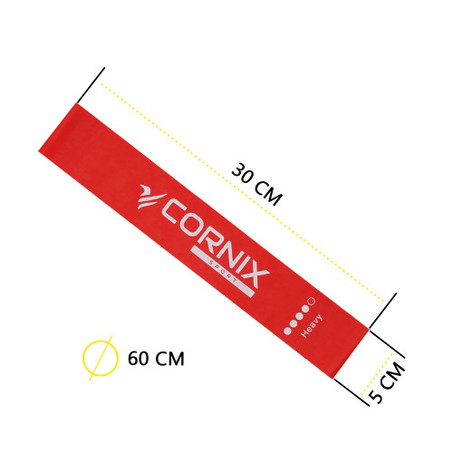 Резинка для фитнеса  Cornix Mini Power Band набор 5 шт 1-20 кг XR-0045 - фото №3