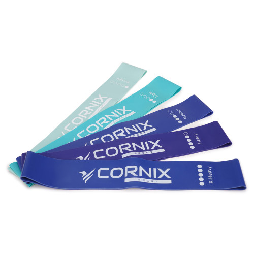 Резинка для фитнеса  Cornix Mini Power Band набор 5 шт 1-20 кг XR-0047 - фото №10