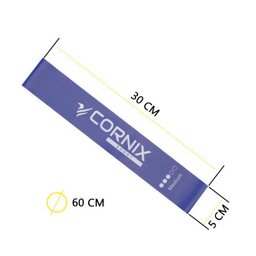 Резинка для фитнеса  Cornix Mini Power Band набор 5 шт 1-20 кг XR-0047 - фото №2