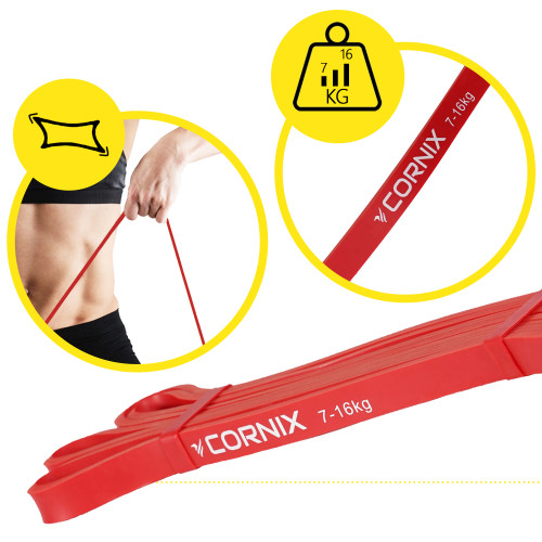 Резинка для фитнеса  Cornix Power Band 13 мм 7-16 кг XR-0058 - фото №6