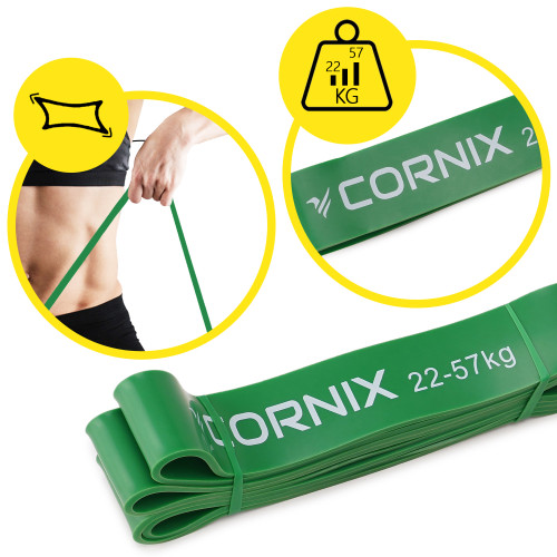 Резинка для фитнеса  Cornix Power Band 44 мм 22-57 кг XR-0061 - фото №2