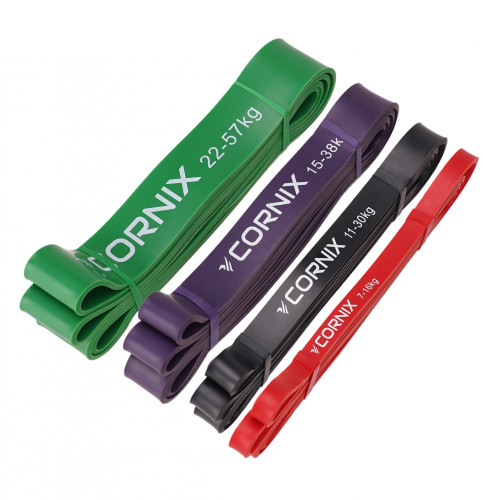 Купить Резинка для фитнеса  Cornix Power Band 7-57 кг 4 шт XR-0088 в Киеве - фото №1