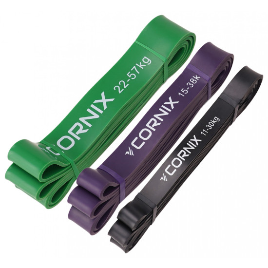Купить Резинка для фитнеса  Cornix Power Band 11-57 кг 3 шт XR-0089 в Киеве - фото №1