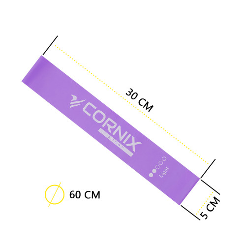 Резинка для фитнеса  Cornix Mini Power Band набор 5 шт 1-20 кг XR-0253 - фото №6