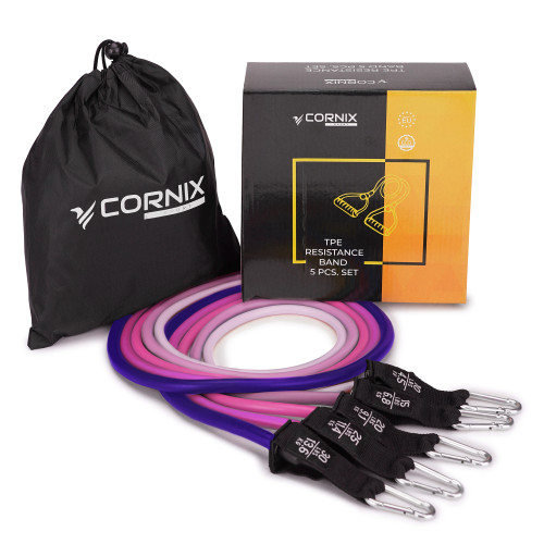 Резинка для фитнеса  Cornix 5 шт 4.5-13.6 кг XR-0258 - фото №2