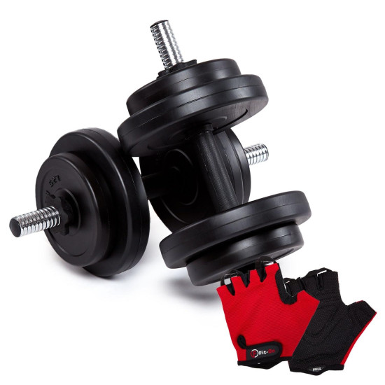 Купить Гантель  Fit-On 2 x 8.5кг наборные 2010-0014 в Киеве - фото №1