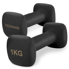 Гантель Cornix Square 2 x 1 кг XR-0406 Black