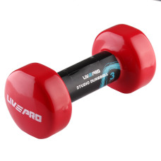 Гантель LivePro STUDIO DUMBBELL Red 3кг vinyl