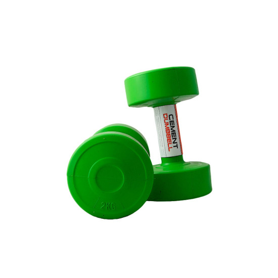 Купити Гантель  LiveUp CEMENT DUMBELL Green 2х2kg у Києві - фото №1