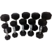 Купить Гантель  Tunturi Rubber Dumbbells Set 1-10 kg (10 Pairs) 14TUSCL180 в Киеве - фото №1