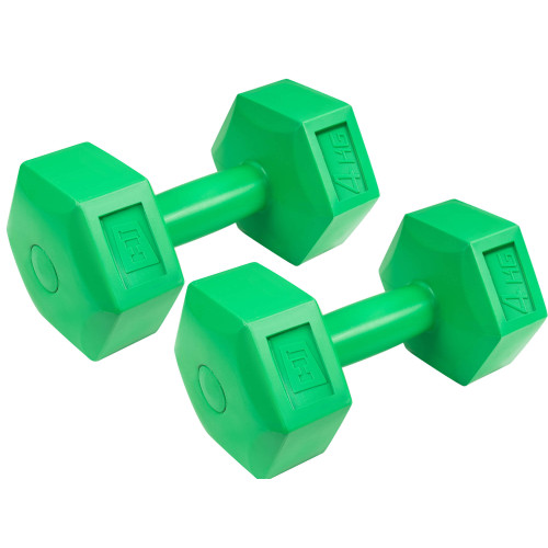 Гантель  Hop-Sport 2х4 кг композитные HS-C040DH зеленые - фото №3
