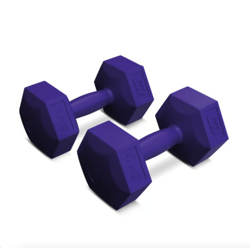 Гантель  Hop-Sport 2х4 кг композитные HS-C040DS фиолетовый - фото №2