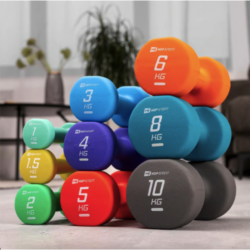Гантель  Hop-Sport 2х1,5 кг неопреновые HS-V015DR желтый - фото №5