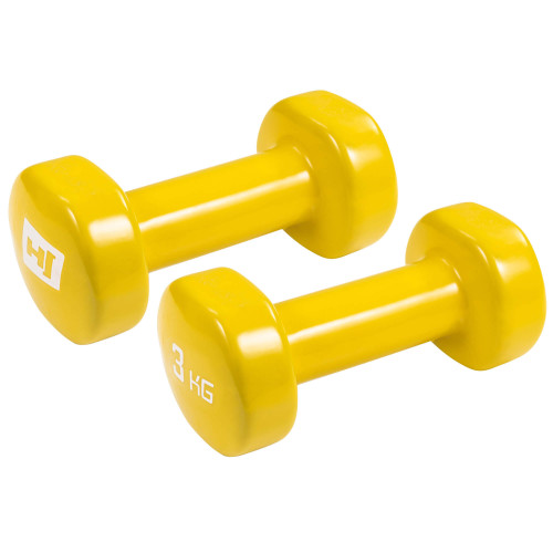 Гантель  Hop-Sport 2x3 кг виниловые для фитнеса HS-V030DC - фото №3