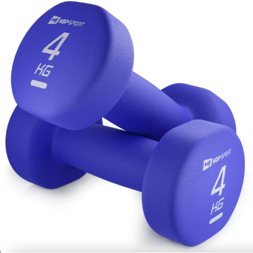 Гантель  Hop-Sport 2x4 кг неопренові для фітнесу HS-V040DR - фото №4