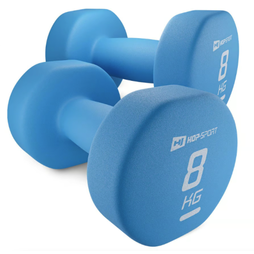 Гантель  Hop-Sport 2x8 кг неопренові для фітнесу HS-V080DR - фото №2