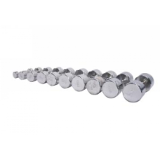 Гантель LIFEMAXX 1-10 КГ хромированные со стойкой
