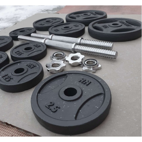 Гантель  RN-Sport 2 x 11 кг разборные металлические RN_QTR11x2 - фото №2