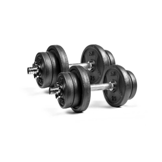 Купить Гантель  RN-Sport 2 x 11 кг разборные металлические RN_QTR11x2 в Киеве - фото №1