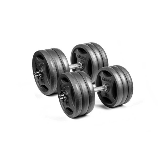 Купити Гантель  RN-Sport 2 x 31 кг металеві розбірні RN_QTR31x2 у Києві - фото №1