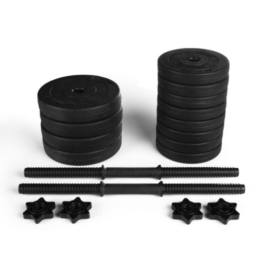 Купить Гантель  RN-Sport 2x13 кг с ABS покрытием + Эспандер и скакалка BD-13 в Киеве - фото №1