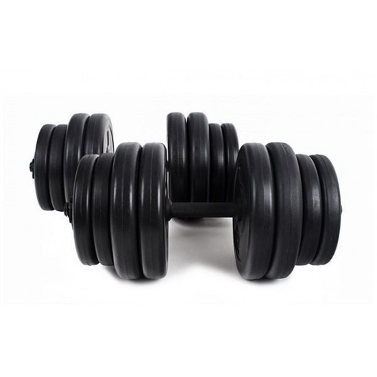 Купить Гантель  RN-Sport 2x16 кг с ABS покрытием + Эспандер и скакалка BD-16 в Киеве - фото №1