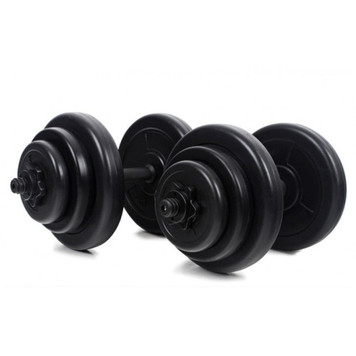 Купить Гантель  RN-Sport 2x18 кг композитные + эспандер BD-18 в Киеве - фото №1