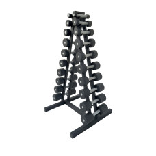 Гантель RN-Sport BLACK 1-10 кг зі стійкою