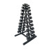 Купить Гантель  RN-Sport BLACK 1-10 кг со стойкой в Киеве - фото №1