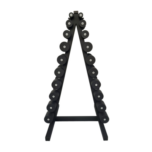 Гантель  RN-Sport BLACK 1-10 кг со стойкой - фото №3