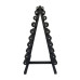 Гантель  RN-Sport BLACK 1-10 кг со стойкой - фото №3