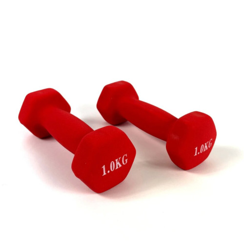 Купить Гантель  RN-Sport 2x1 кг для фитнеса FIT1KGХ2RED в Киеве - фото №1