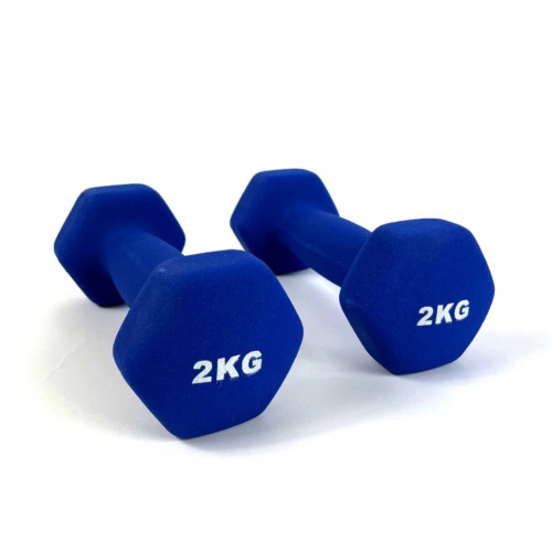 Купить Гантель  RN-Sport 2x2 кг для фитнеса FIT2KGХ2BLUE в Киеве - фото №1