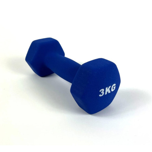 Гантель  RN-Sport 2x3 кг для фитнеса FIT3KGХ2BLUE - фото №2
